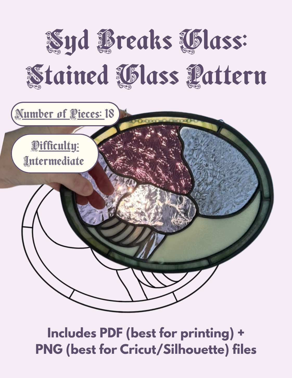 Brain Stained Glass Pattern