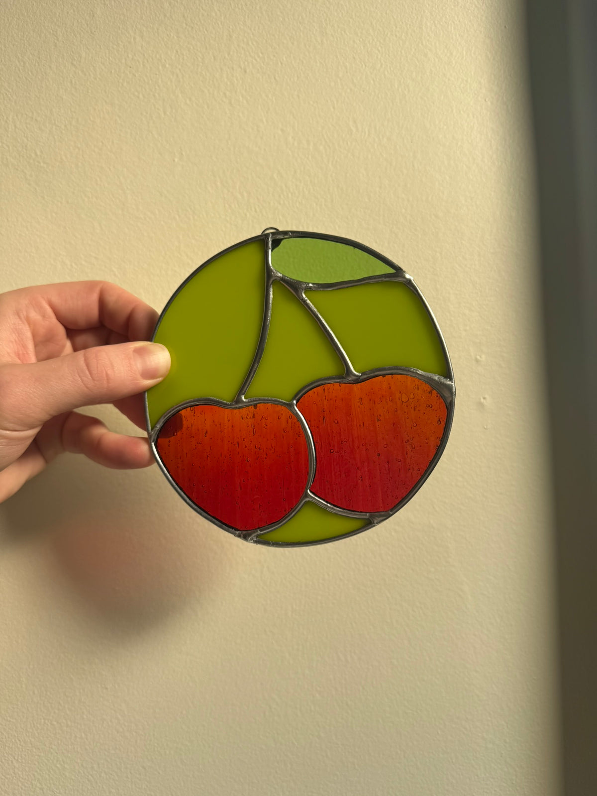 Cherry Circle Stained Glass Pattern