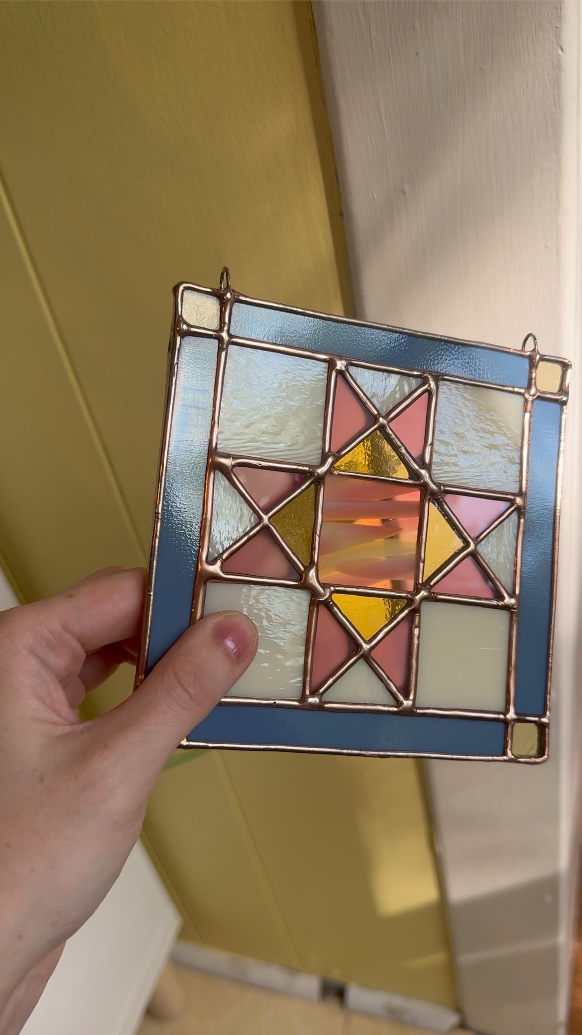 Traditional Quilt Stained Glass Pattern